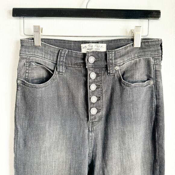 Free People We the Free Irreplaceable Dramatic Flare Dropped Hem Jeans Size 27 - Picture 3 of 11
